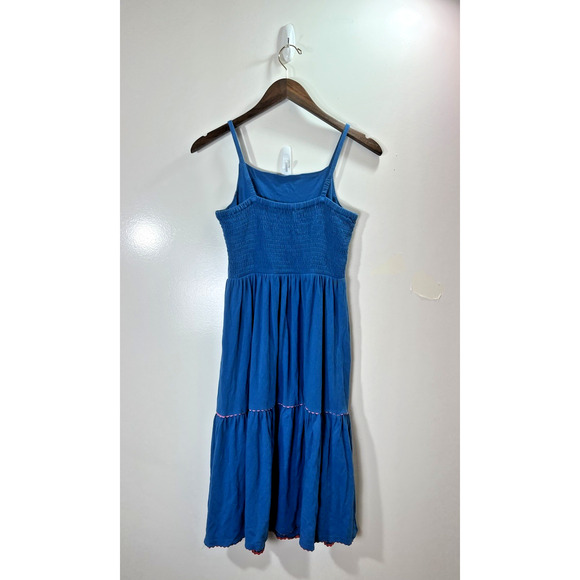 Boden Girl's Embroidered Sundress Size 11-12Y Blue Sea Animals Beachy Colorful - Picture 2 of 7